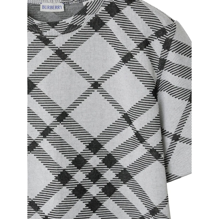 Black and grey burberry shirt on sale