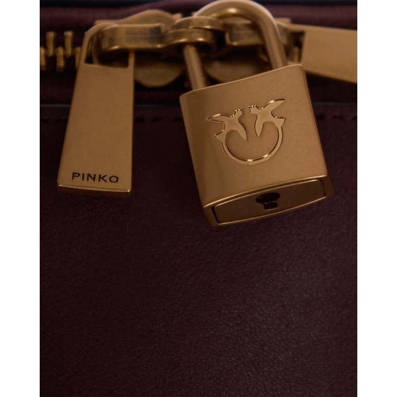 Pinko Schultertasche Bags Burgundy Wine-Antique Gold braun(Image 3)