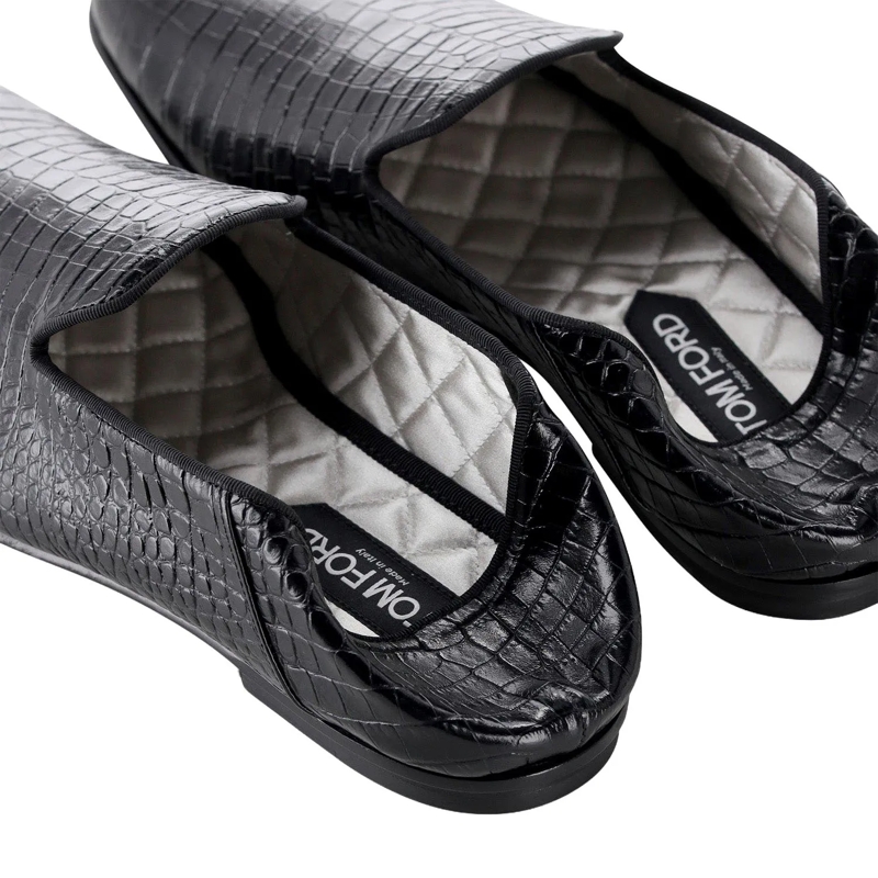 Tom Ford Schnürschuhe Loafers aus Leder schwarz(Image 3)