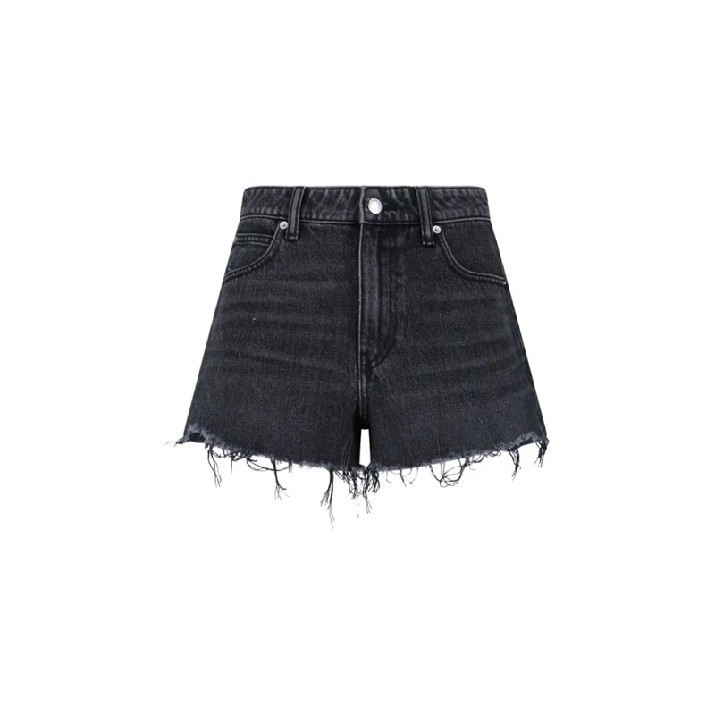 Alexander Wang Jeans "Bite" Denim Shorts – Black Black
