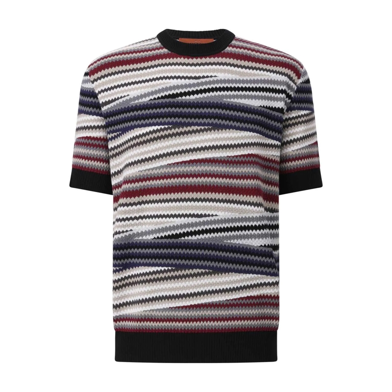 Missoni T-shirt Shirt aus Baumwollstrick Multicolor
