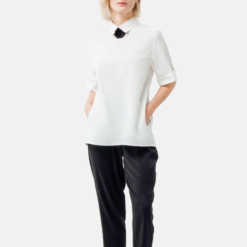 Helene Galwas Bluse Bluse aus Baumwolle FAYRE weiss(Image 2)