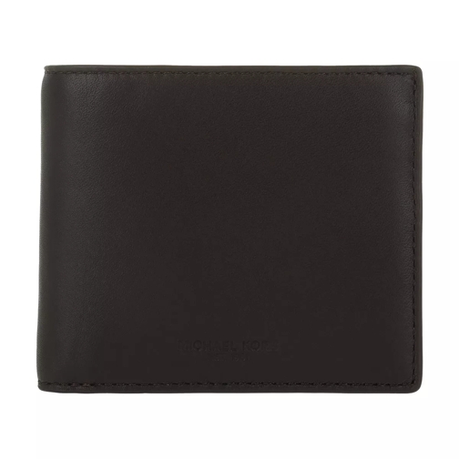 MICHAEL Michael Kors Odin Billfold W Coin Pocket Brown Bi-Fold Wallet