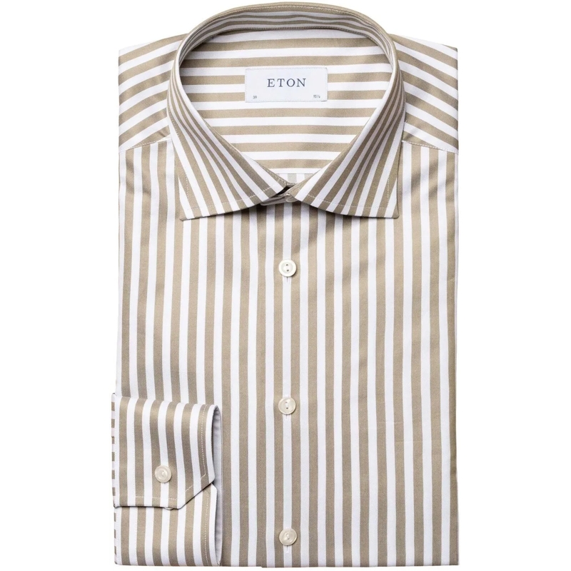Eton  Eton  Lange Mouw Overhemden Groen 1000 04080 65 grün