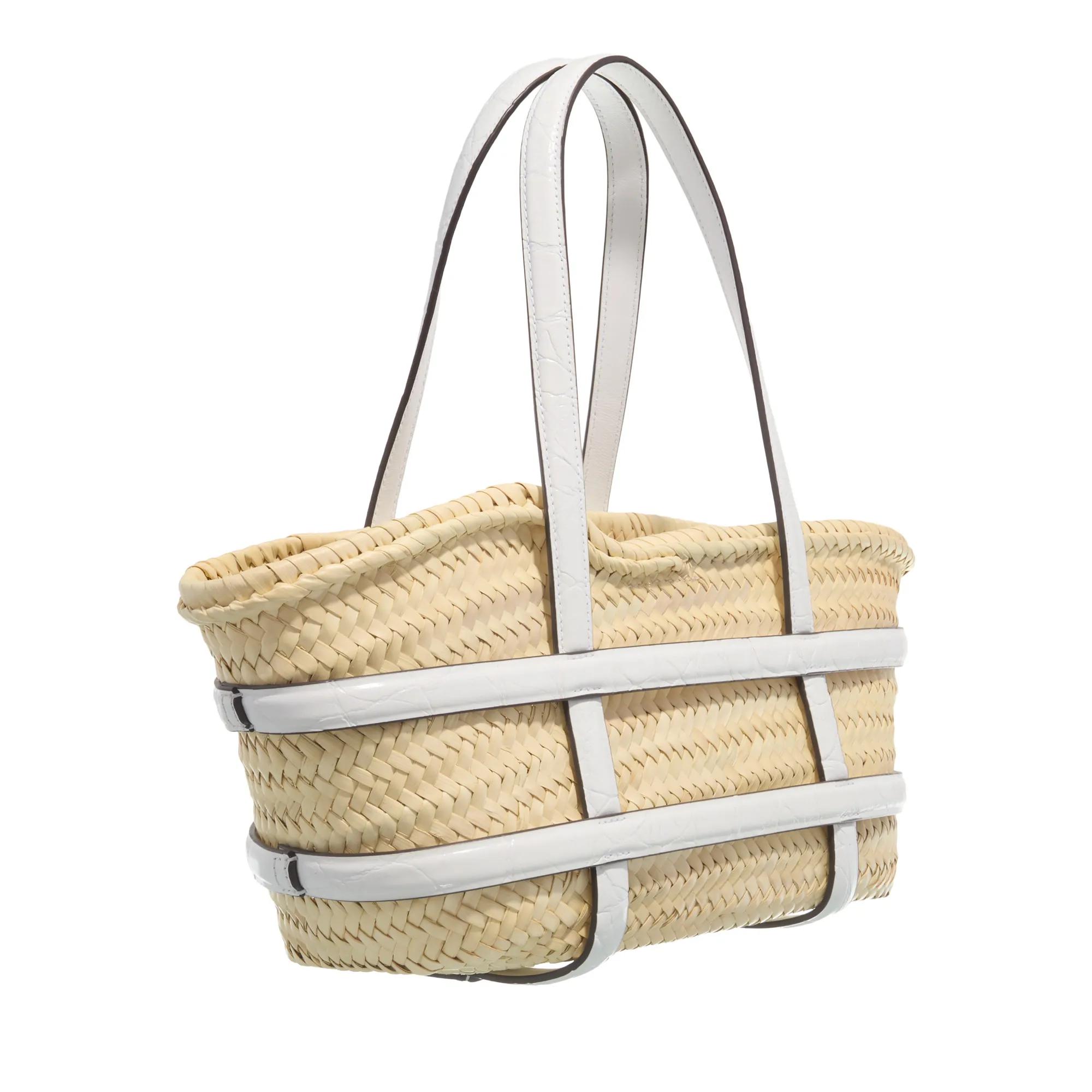 TORY BURCH Bucket bags Ella Straw Small Basket in beige