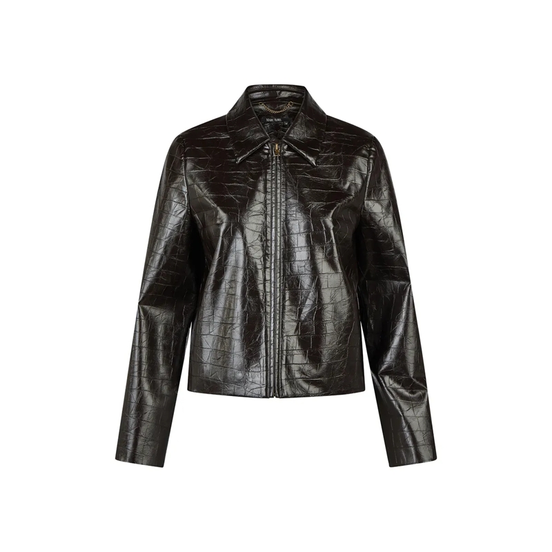 Marc Aurel Blazer Jacke- eingesetzte Leistentaschen- Umlegekragen braun