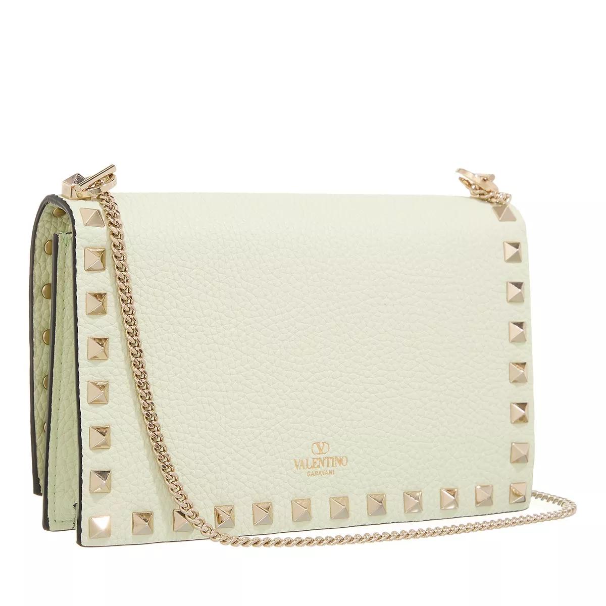 Valentino Garavani Crossbody bags Mini Bag Rockstud Platinum Studs in groen
