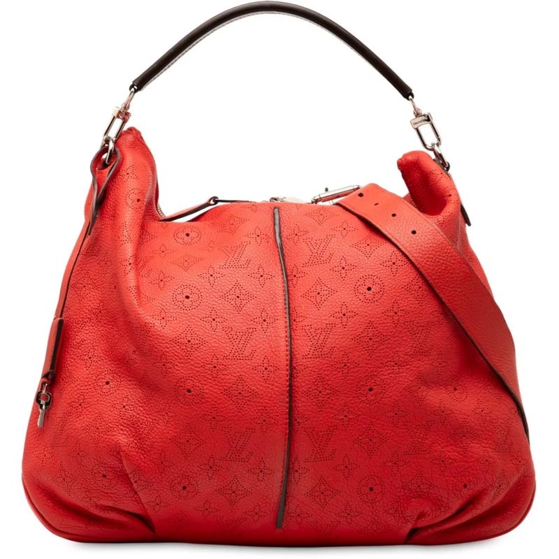 Louis Vuitton Schultertasche Monogram Mahina Selene MM rot