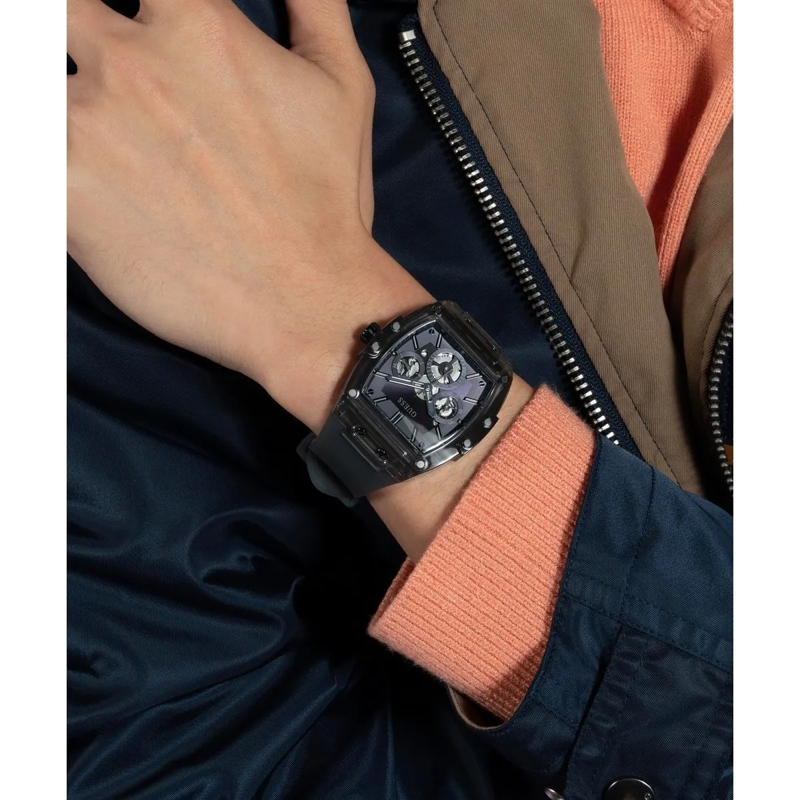 Guess Quarzuhr Quarz-Analoguhr Phoenix grau(Image 5)