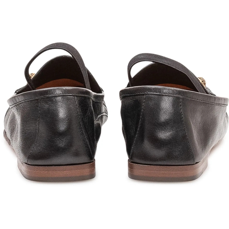 Versace Loafer Mocassini con Cuciture a Vista e Dettaglio schwarz(Image 3)