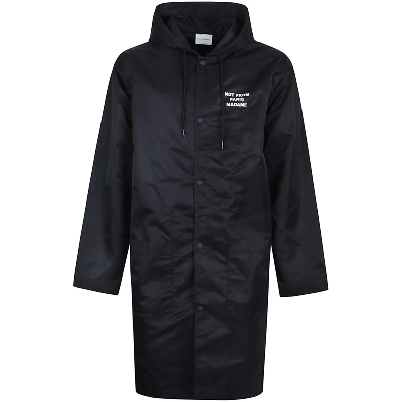 Drôle De Monsieur Daunenjacke Slogan Parka Black schwarz