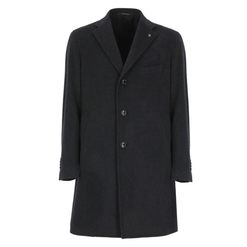 Tagliatore Blazer Virgin Wool And Cashmere Coat Grey