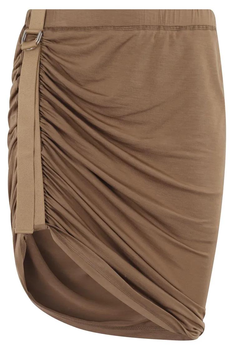 Thumbnail - Helmut Lang - Wind Mini Skirt - Größe M - brown