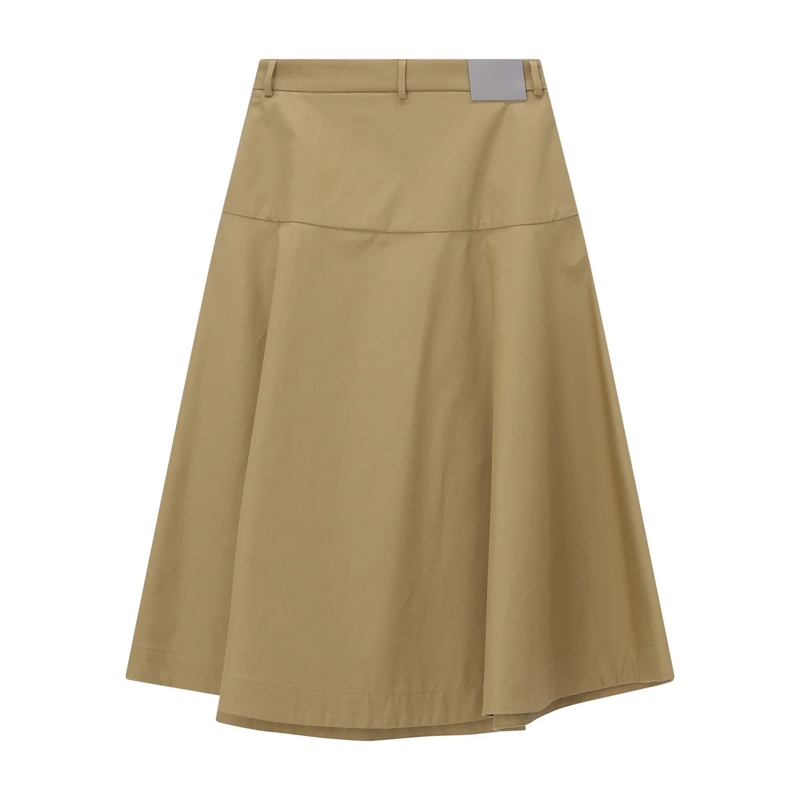 Balenciaga Maxirock Maxirock aus Baumwolle braun(Image 2)