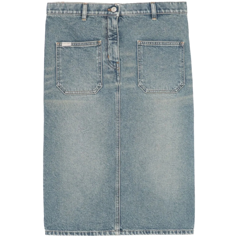 Courrèges Midirock Skirts Medium Blue blau