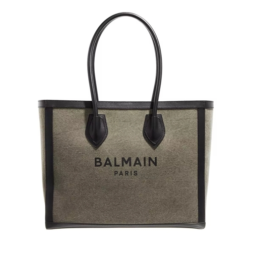 Balmain B-Army Tote Bag Canvas Khaki/Black Fourre-tout