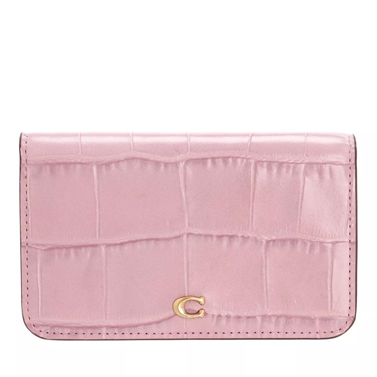 Coach Slim Card Case Purple BiFold Portemonnaie