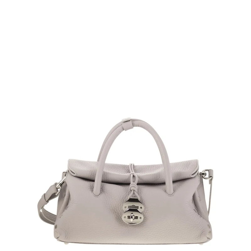 Zanellato Sac à bandoulière Dotta - Grained Leather Bag S White