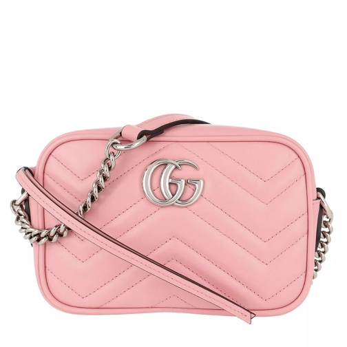Gucci Mini GG Marmont Shoulder Bag Leather Wild Rose Camera Bag