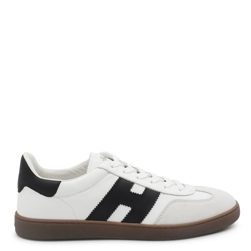 Hogan Lage-top sneaker White And Black Leather Sneakers White