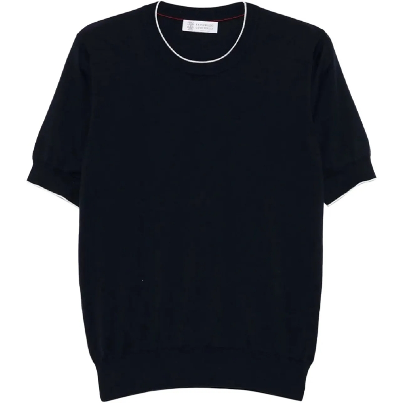 Brunello Cucinelli T-Shirt girocollo m/c divers mehrfarbig