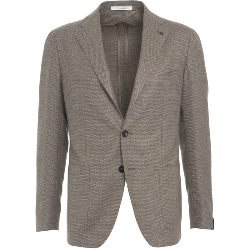 Tagliatore  Virgin wool single-breasted blazer grau