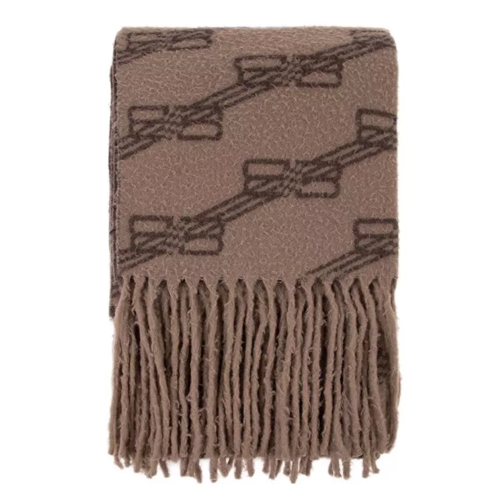 Balenciaga  Sc All Over Blanket Scarf - Beige/Brown - Wool Brown