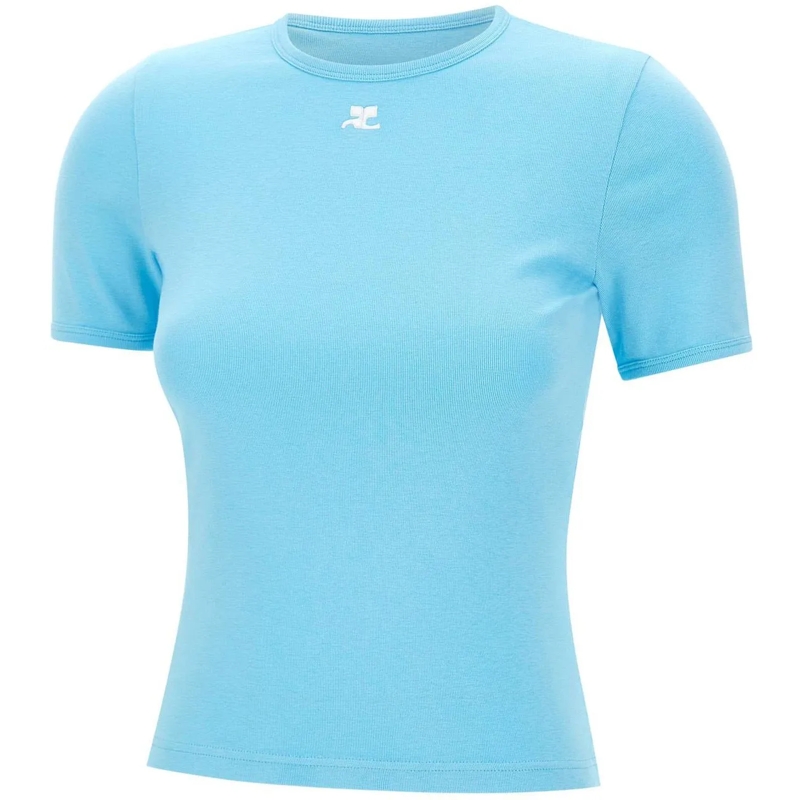 Courrèges T-shirt T-Shirts And Polos Light Blue hellblau