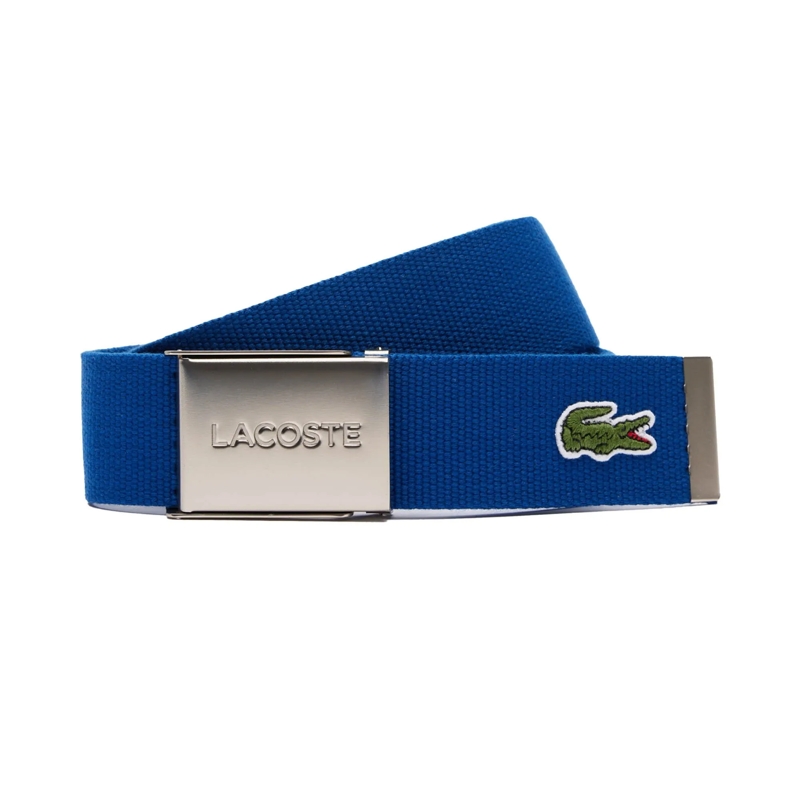 Lacoste Gürtel Lacoste LACOSTE Herren Gürtel aus Stoff - schönes  blau