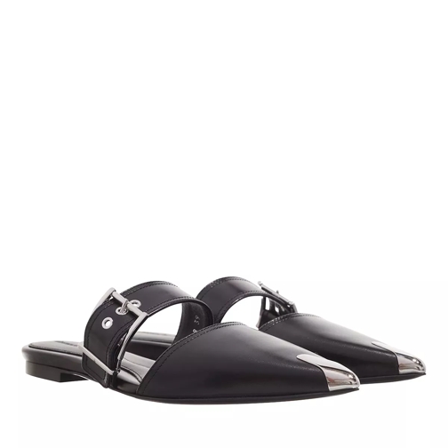 Alexander McQueen Mule Mules Black Silver