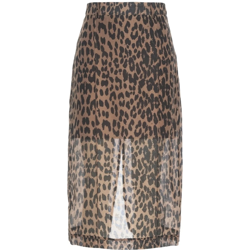 Baum Und Pferdgarten Jupe midi Skirt with animal print 'Shevin' braun