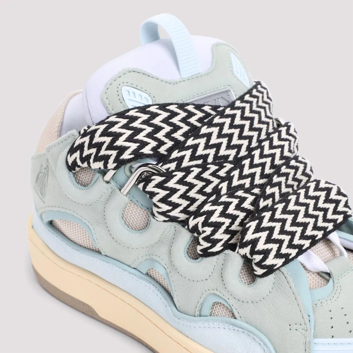 Thumbnail - Lanvin Low-Top Sneaker - Suede Leather Curb Sneakers - Gr. 42 (EU) - in Blau - für Damen