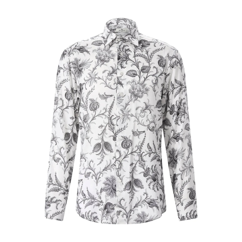 Etro Chemise Regular-Fit Hemd blau