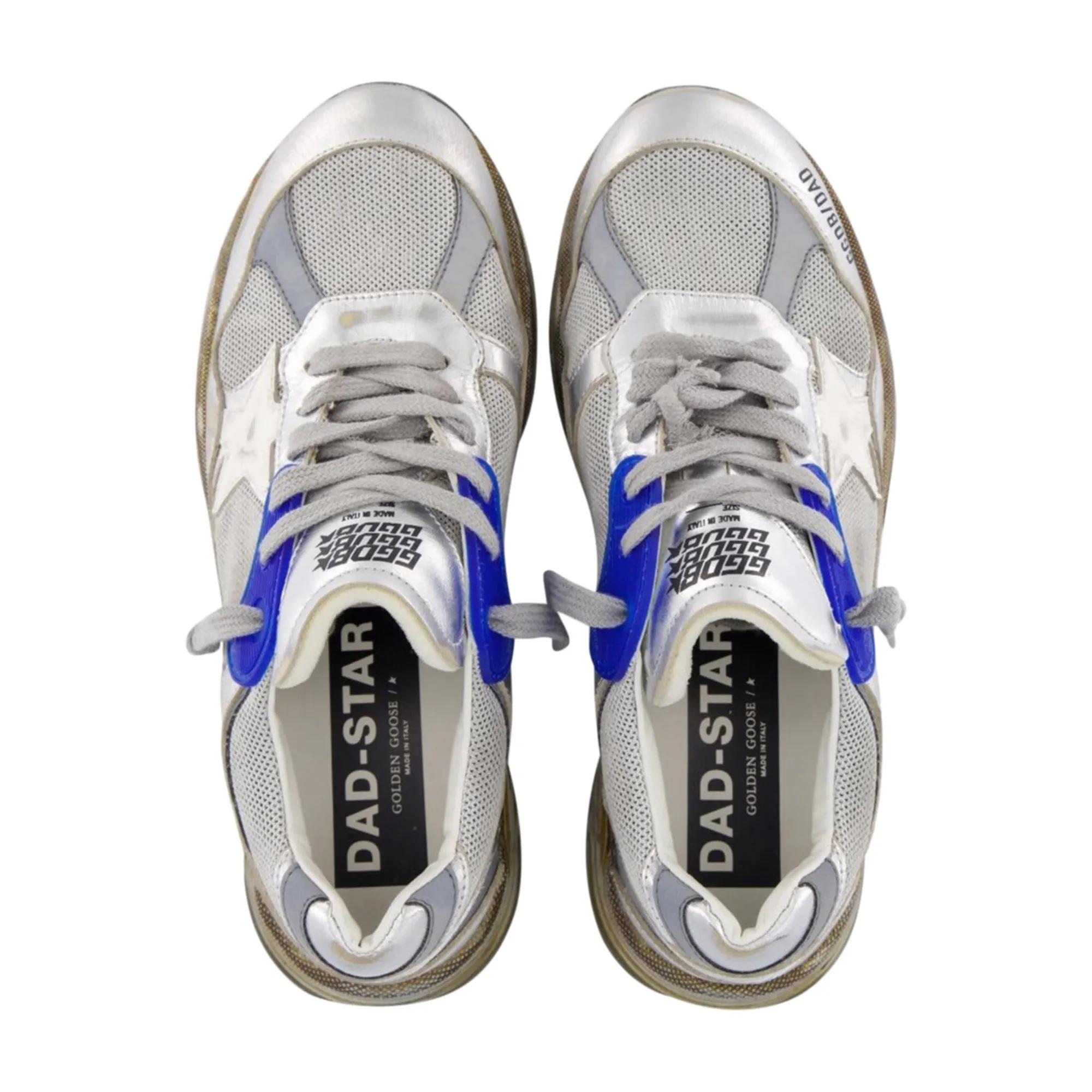 Golden Goose Low-Top Sneakers Dames Running Dad in staalgrijs