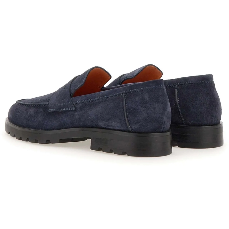 Santoni Loafer Flat Shoes Blue blau(Image 6)