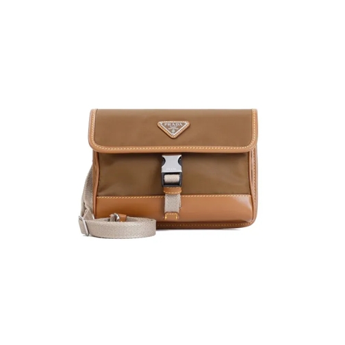 Prada Crossbody Bag Cork Brown Phone Holder Brown