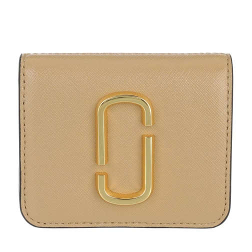 Marc Jacobs Small The Snapshot Wallet Leather New Sandcastle Multi Tvåveckad plånbok