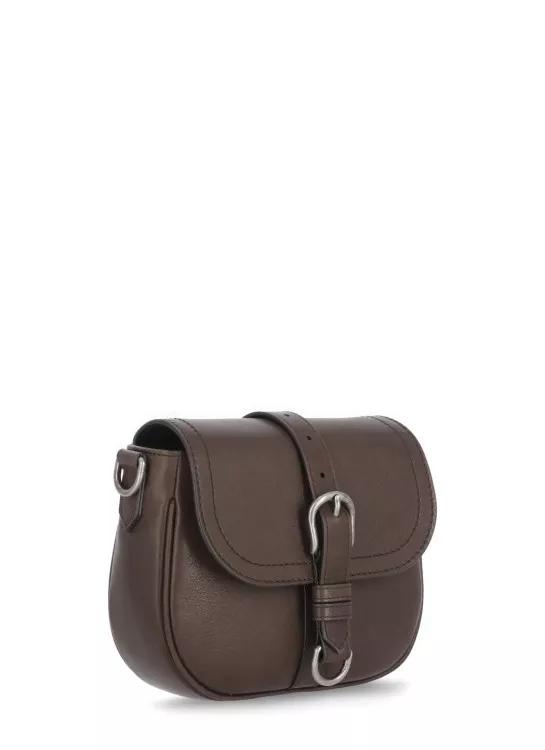 Golden Goose Shoppers Brown Leather Shoulder Bag in bruin