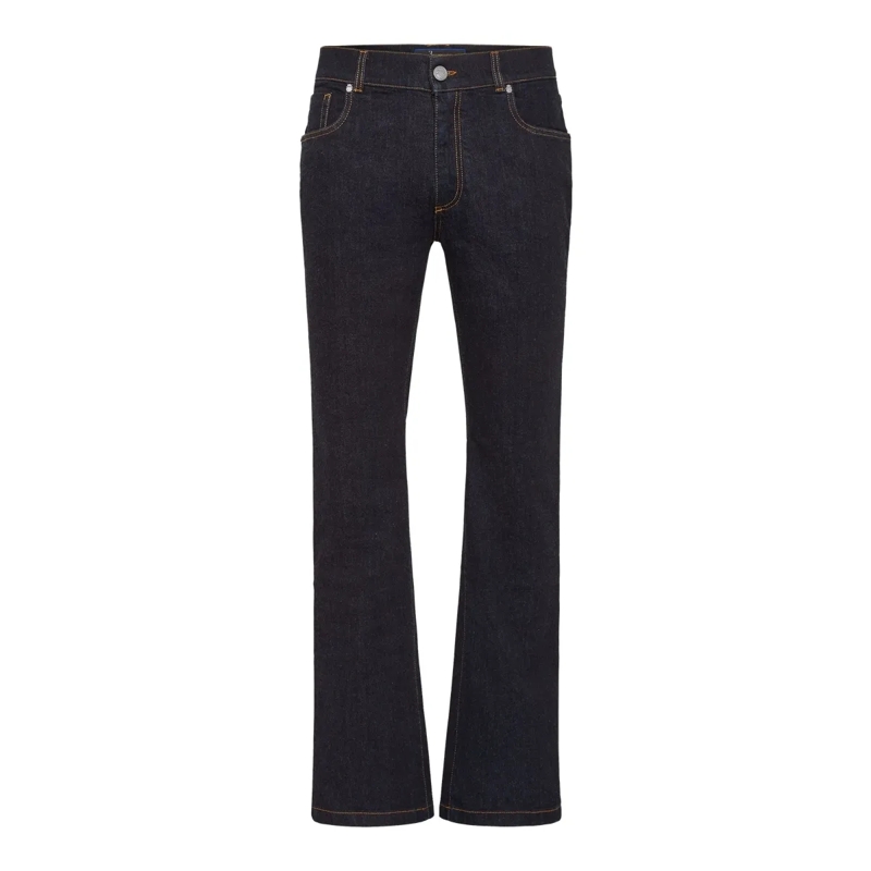 BILLIONAIRE Jeans mit geradem Bein Jeans Regular Fit Palms dunkel-blau