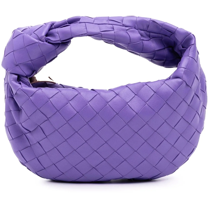Bottega Veneta Schultertasche Mini Nappa Intrecciato Jodie lila