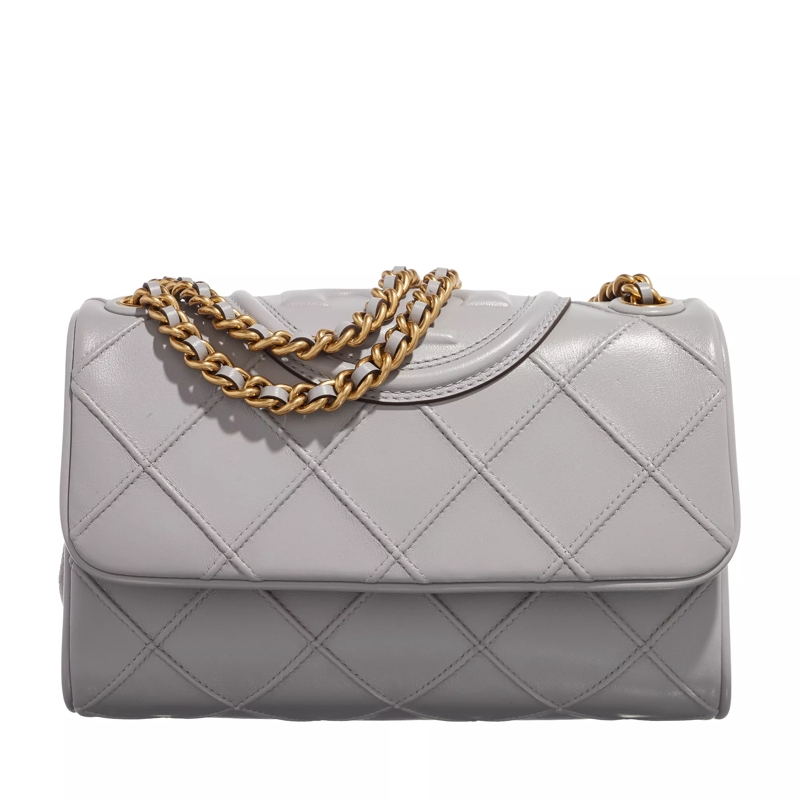 Tory Burch Crossbody Bag Fleming Soft Small Convertible Shoulder Bag Bay Gray