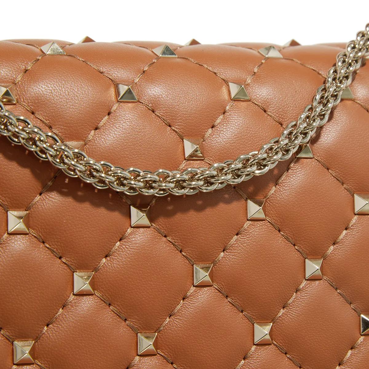 Valentino Garavani Crossbody bags Medium Shoulder Bag Rockstud Spike in bruin