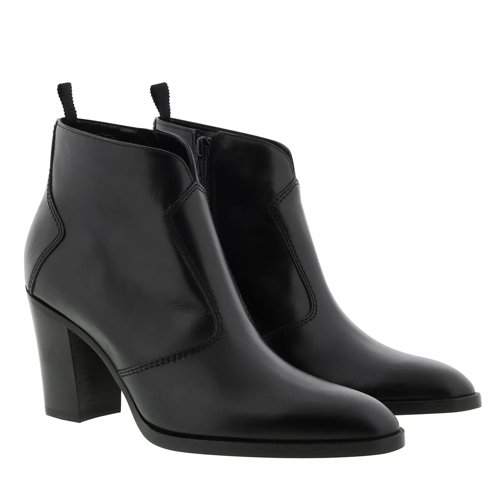 Celine Heel Ankle Boots Leather Black Enkellaars