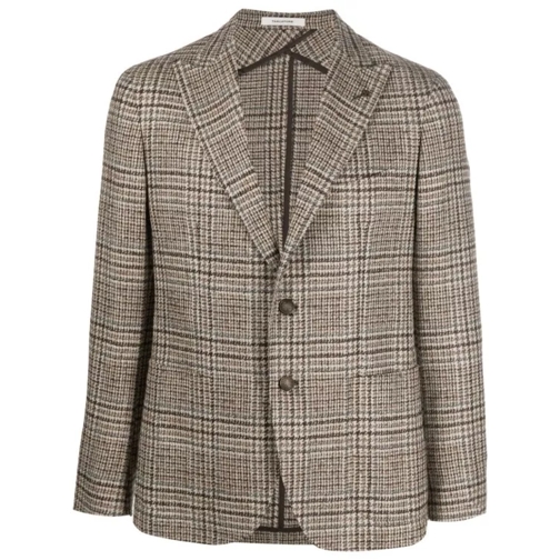 Tagliatore Single-Breasted Blazer Brown 