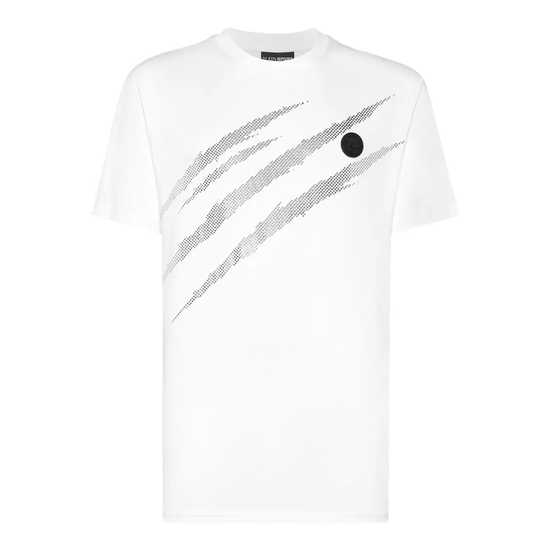 Plein Sport T-Shirt T-Shirt Scratch weiss