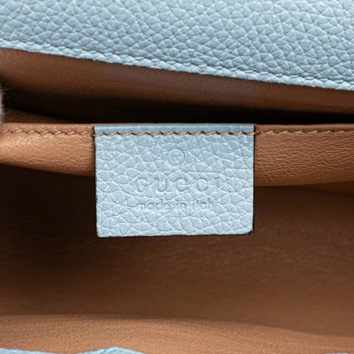 Gucci Fourre-tout 2000-2015 Small Leather Zumi Satchel blau (Image 10)