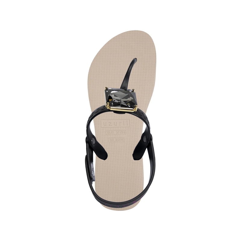 UZURII Flip Flops Zehentrenner Selena Diamond Silver sand(Image 3)