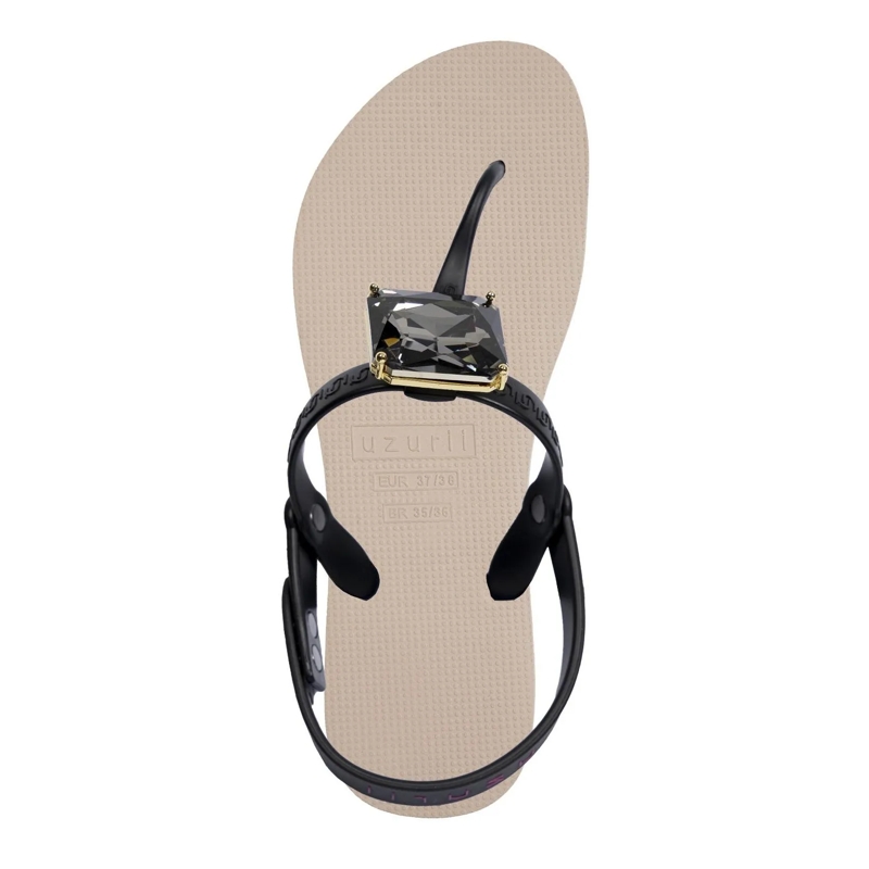 UZURII Flip Flops Zehentrenner Selena Diamond Silver sand(Image 3)