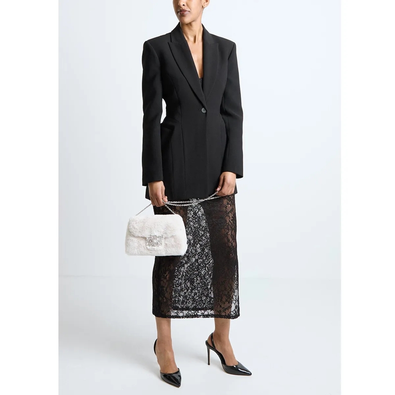 Roger Vivier Crossbody Bag Bouquet Buckle Mini Bag Bianco(Image 2)