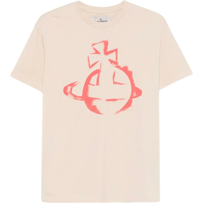 Vivienne Westwood T-shirt Stencil Orb Classic T-shirt Beige beige